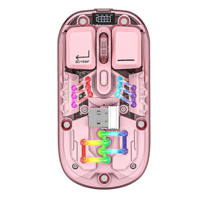 FASHION WIRELESS SILENT MOUSE XWD118 M08 RGB amooedison