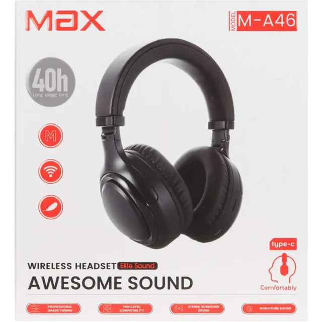 Max M- A46 Wireless Headphone amooedison