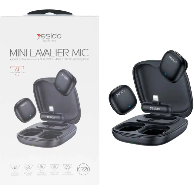 YESIDO KR20 MINI LAVALIER MIC AMOOEDISON