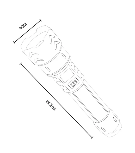 YESIDO LED FLASHLIGHT TC10 amooedison