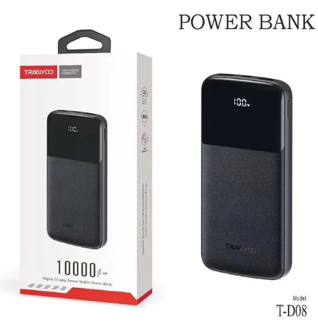 tranyoo powerbank t-d08 10000mah amooedison