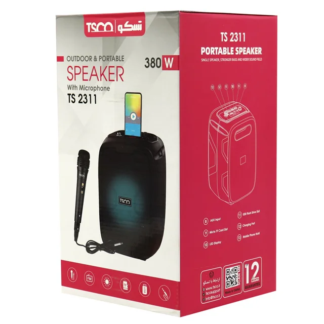 TSCO TS 2311 Wireless Speaker With Microphone amooedison