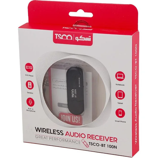 Tsco BT100N wireless audio receiver amooedison