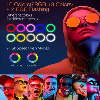 رینگ لایت مدل LJJ-26 RGB-26cm 103078299