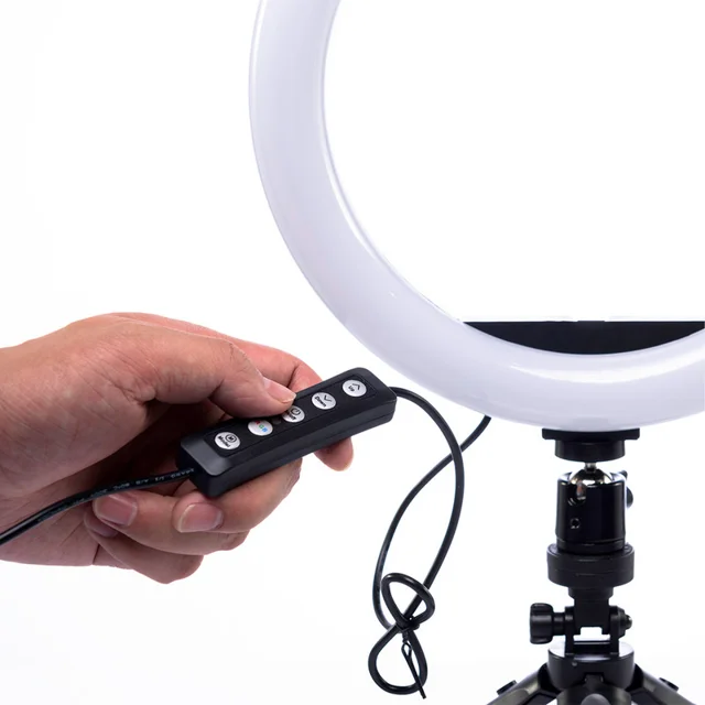 رینگ لایت مدل LJJ-26 RGB-26cm 103078303