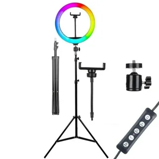 رینگ لایت مدل LJJ-26 RGB-26cm 103078305