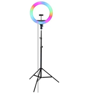 رینگ لایت مدل LJJ-26 RGB-26cm 103078293