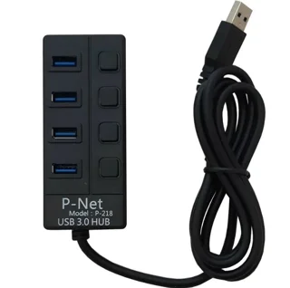 هاب یو اس بی 4 پورت پی نت مدل P-218